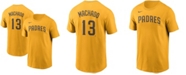 Nike Men's Manny Machado Gold San Diego Padres Name Number T-shirt